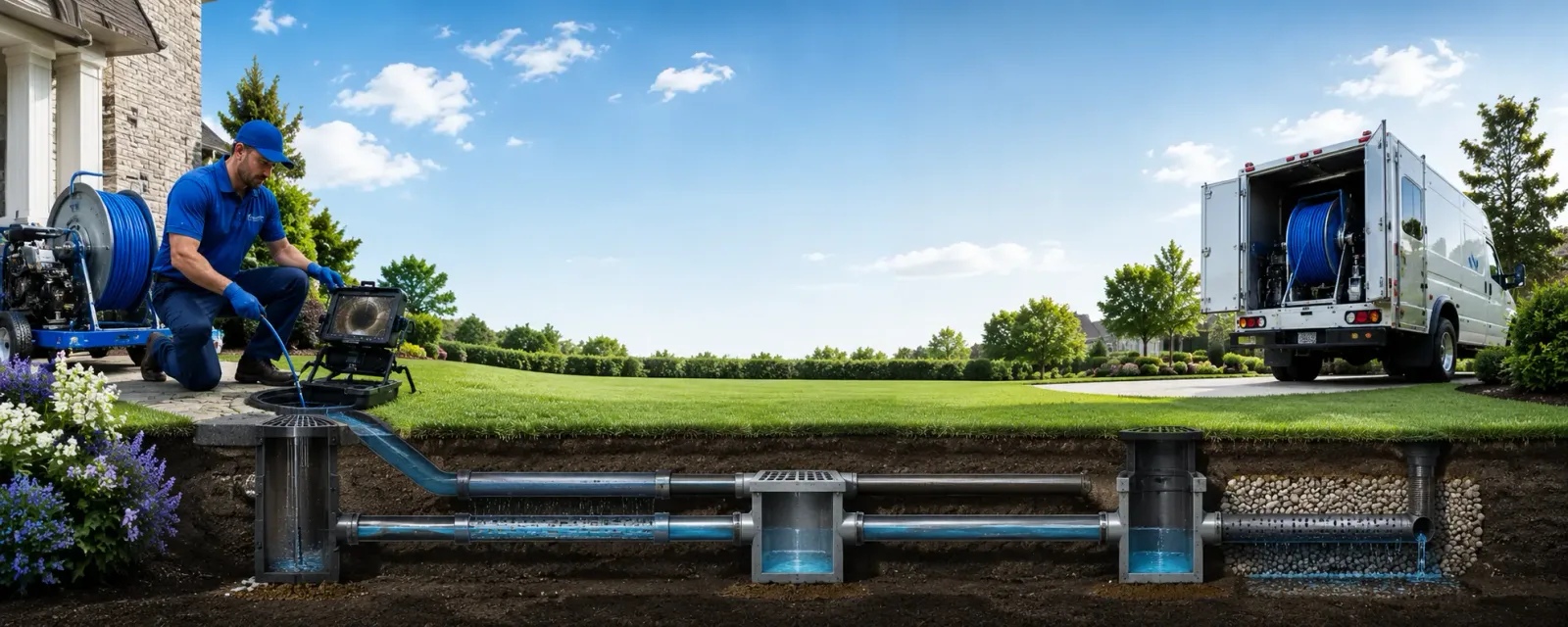 Outdoor drain cleaning information for Broadway, VA
